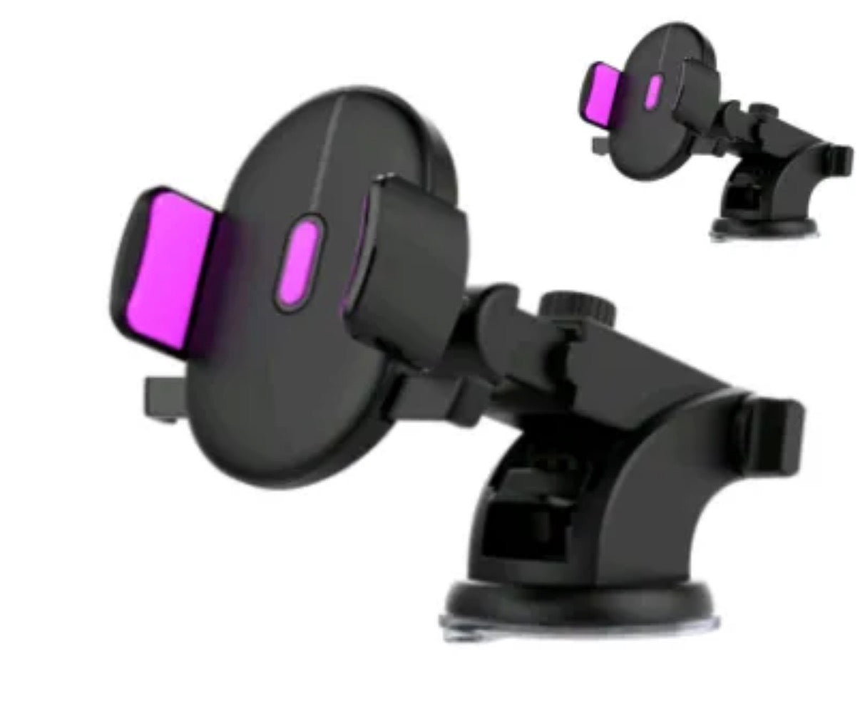 Adjustable Car Phone Mount – Strong Suction & 360° Rotation